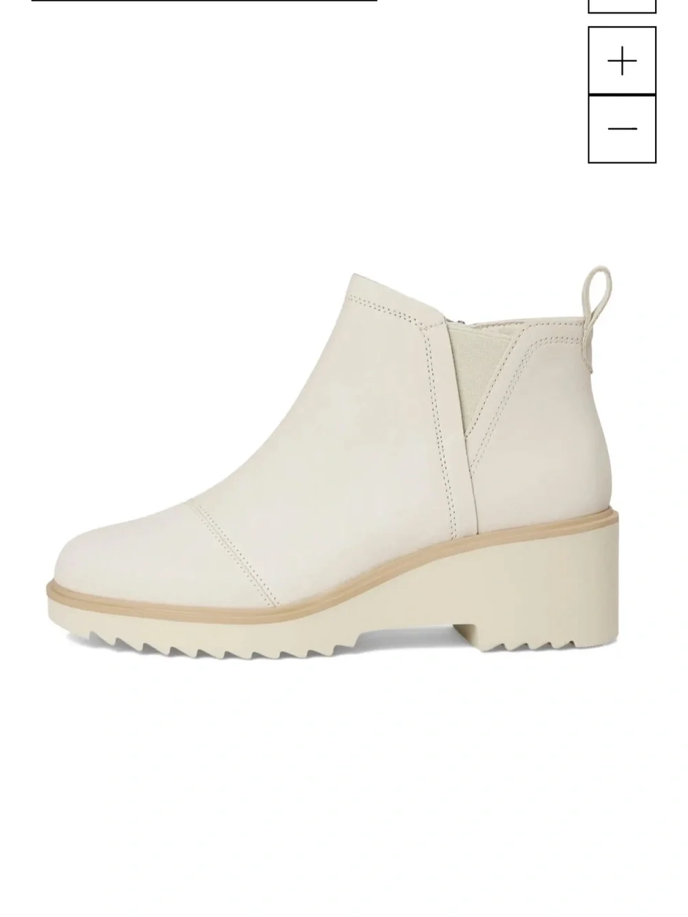 New NIB Toms Maude Cream Chelsea Lug Ankle Boots Sz 10 $120